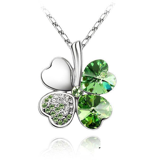 Ketting Clover Green - Swarovski Elements