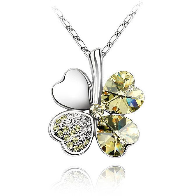 Ketting Clover Yellow - Swarovski Elements
