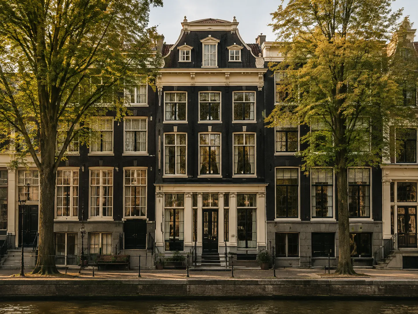 Grachtenpanden aan de Herengracht in Amsterdam